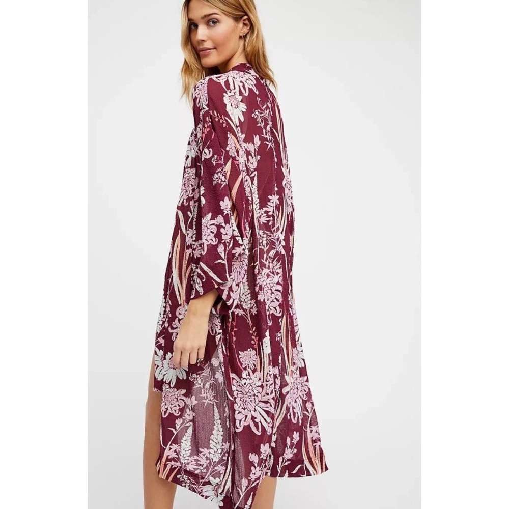 Romantic Bohemian Style Free People if you say so Kimono XS‎ - Picture 2 of 10